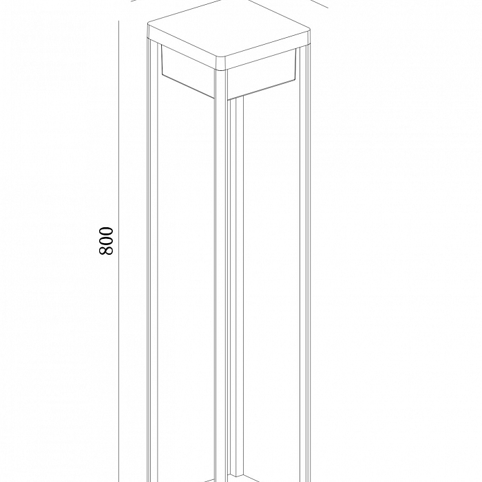 Уличный светильник Outdoor O021FL-L10B3K