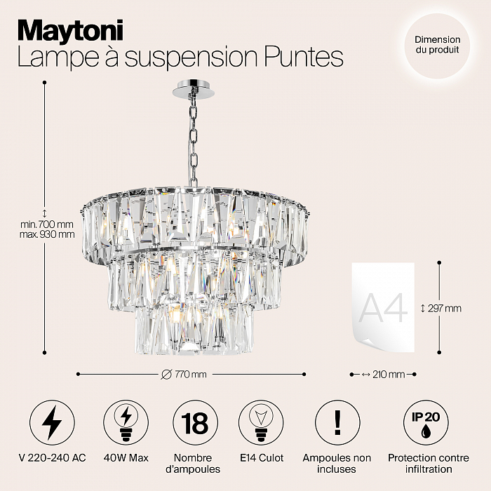 Светильник Maytoni MOD043PL-18CH