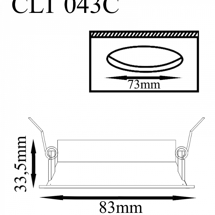 Светильник Crystal Lux CLT 043C BL