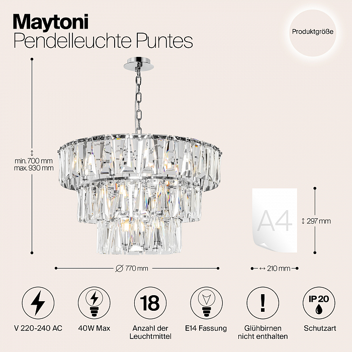 Светильник Maytoni MOD043PL-18CH